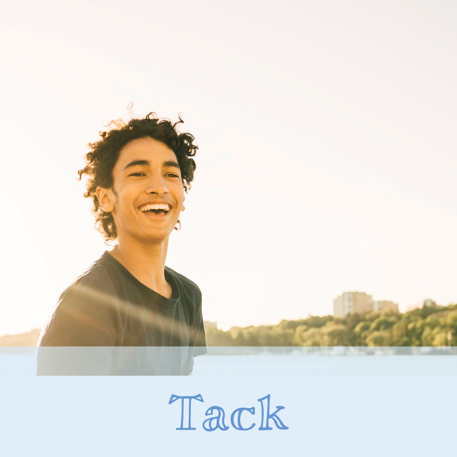 Tack — Lavendelblå