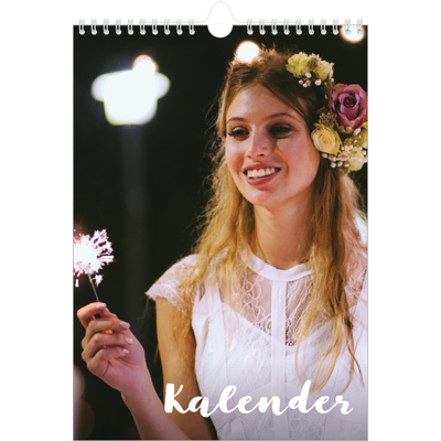 Fotokalender A4 Enkel (20 x 30 cm) — Handskrift på bilden [omslag]