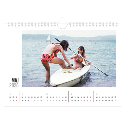 Fotokalender A4 Enkel — Förkortad text [omslag]