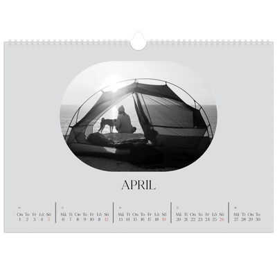 Fotokalender A3 Enkel — Den öppna vägen [April]