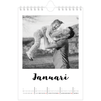 Fotokalender A5 Enkel — Handskriven