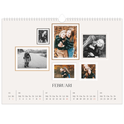 Fotokalender A3 Enkel — Bildvägg [Februari]