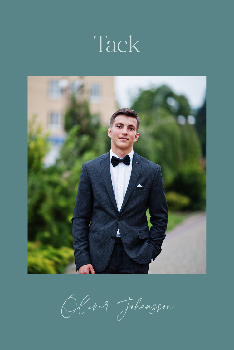 Tack — Modern och blågrön