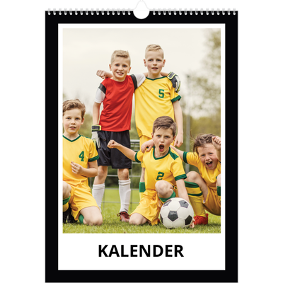 A3 Årskalender — Svart bakgrund [omslag]