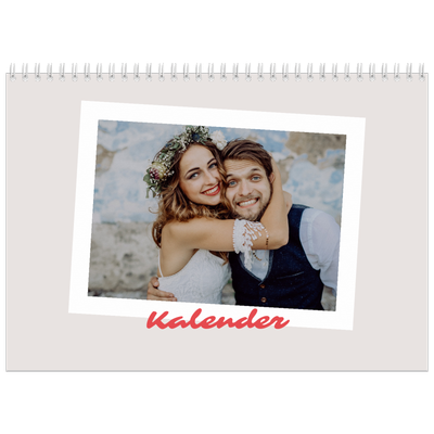 Fotokalender A3 Klassisk (30 x 40 cm) — Signerad i karmosin [omslag]