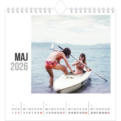 Årskalender kvadratisk — Förkortad text [omslag]