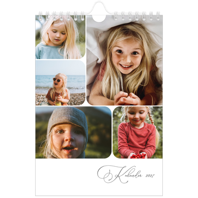 Fotokalender A5 Enkel — Ögonblicksbilder och skrift [omslag]