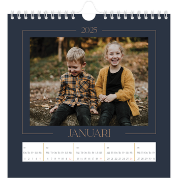 Fotokalender Kvadratisk — Preussisk blå
