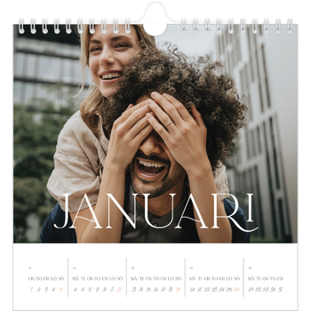 Fotokalender Kvadratisk — Stora bilder