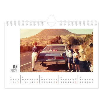 Fotokalender A5 Enkel — Förkortad text