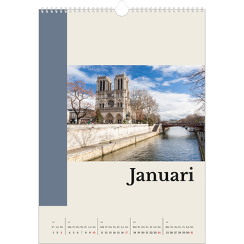 Fotokalender A3 Enkel — Världens sevärdheter