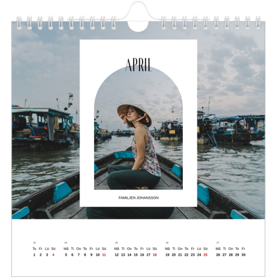 Årskalender kvadratisk — Det öppna valvet [April]