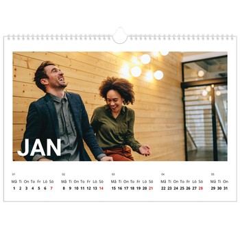 Fotokalender A3 Enkel — Stor månad