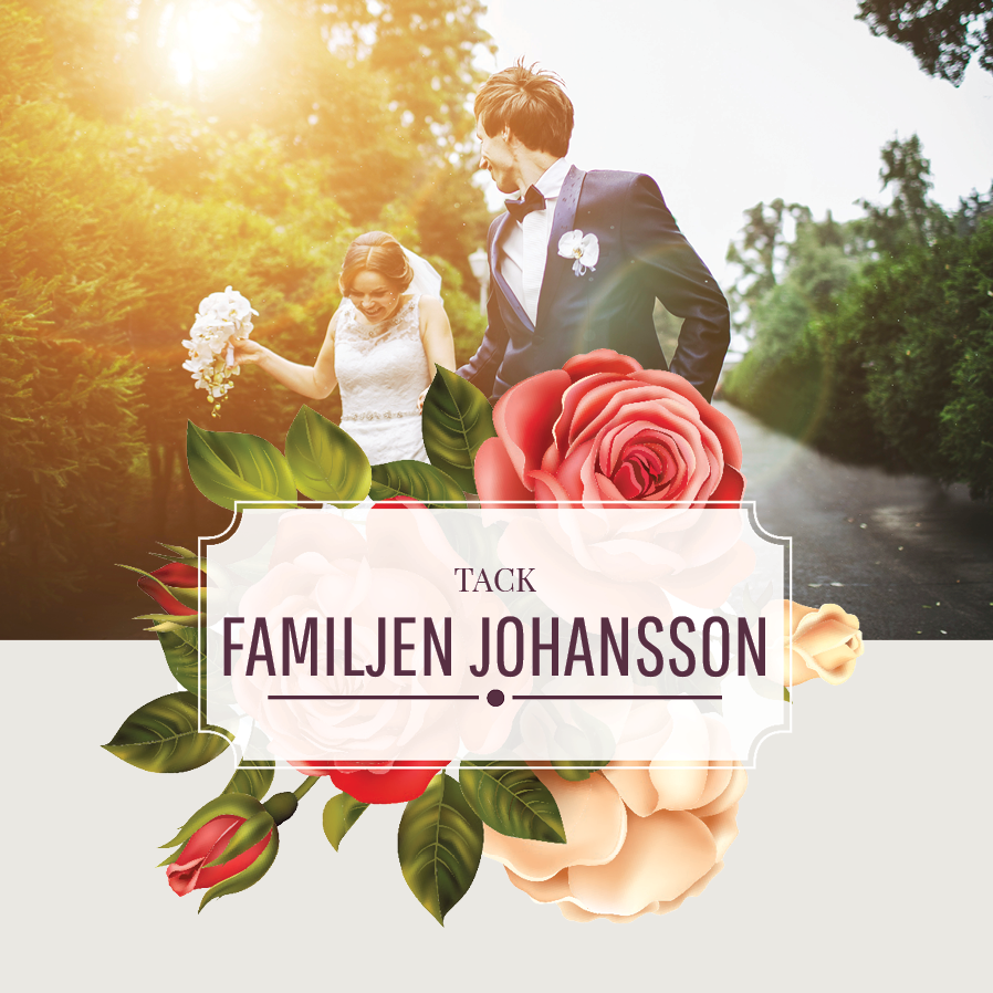 Tack — Vintage rosor