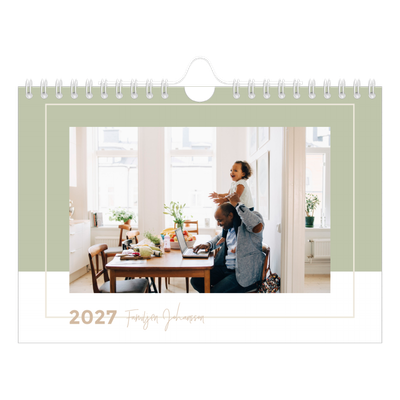 Fotokalender A5 Enkel — Kalender i naturfärger [omslag]
