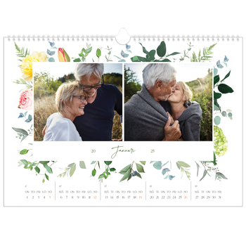 Fotokalender A3 Enkel — Klassiska blommor