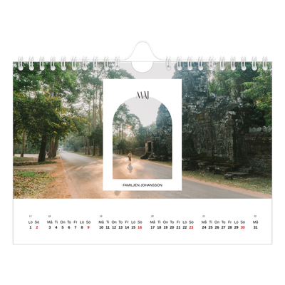 Fotokalender A5 Enkel — Det öppna valvet [Maj]