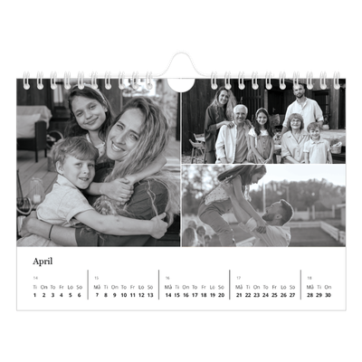 Fotokalender A5 Enkel — Bilder i fokus [April]