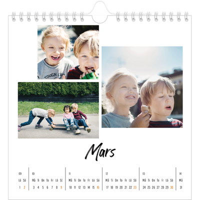 Årskalender kvadratisk — Boken om mig [Mars]