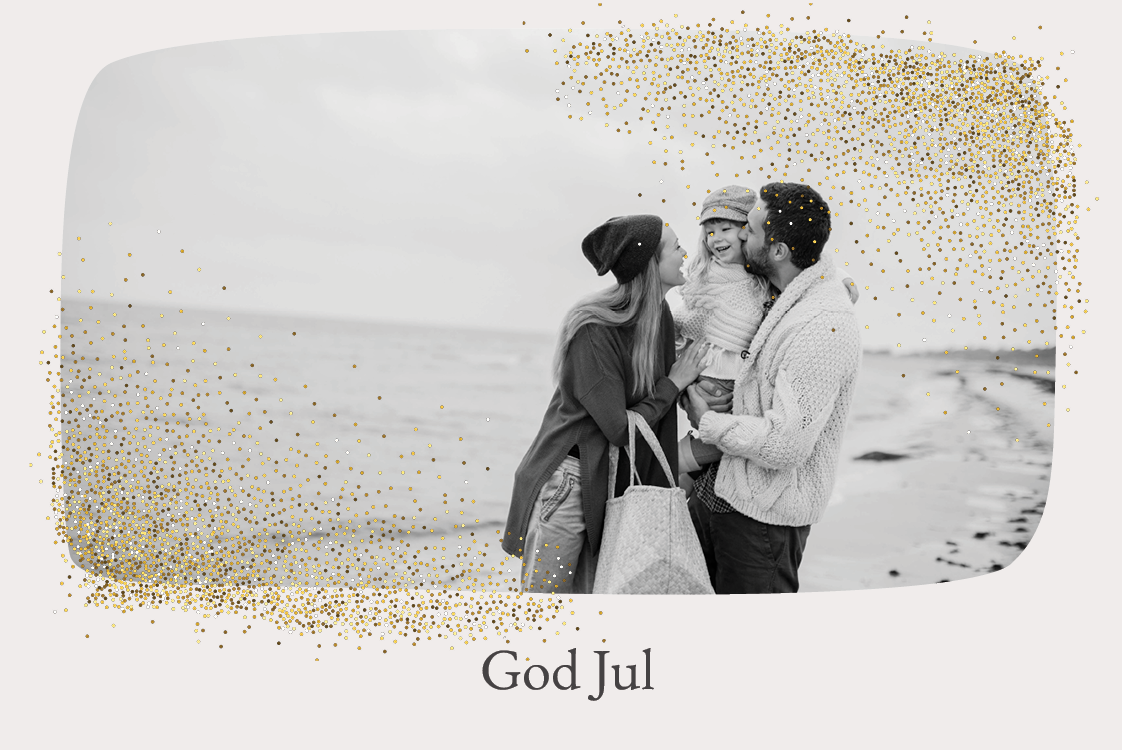 Fotokort — Prickig dekoration