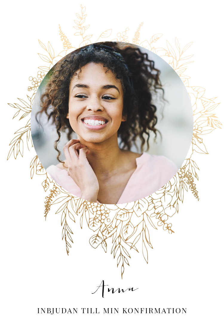 Inbjudningar — Guldblommor