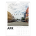 Fotokalender A4 Enkel (20 x 30 cm) — Vit kalender [April]