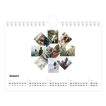 Fotokalender A5 Enkel — Collage shapes
