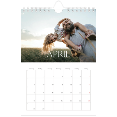 Fotokalender A5 Enkel — Tolv stora månader [April]