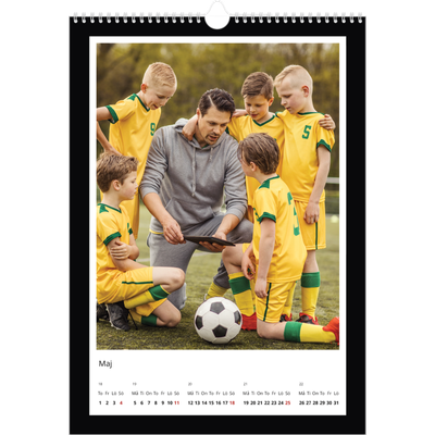A3 Årskalender — Svart bakgrund [omslag]
