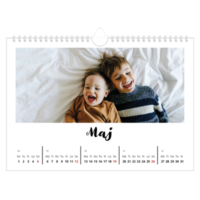 Fotokalender A4 Enkel — Handskriven [omslag]