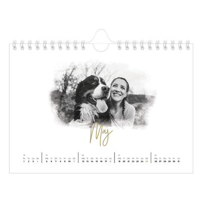Fotokalender A5 Enkel — Fotoeffekter [Maj]