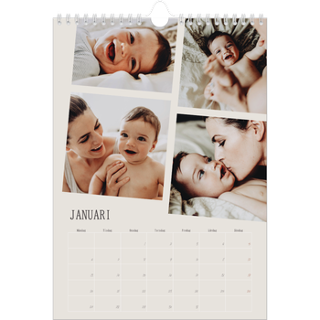 Fotokalender A4 Enkel — Dynamiska bilder