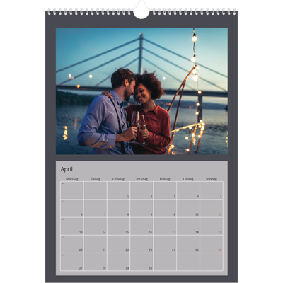 A3 Årskalender — Snygga färger [April]