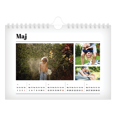Fotokalender A5 Enkel — Tidningsstil [omslag]