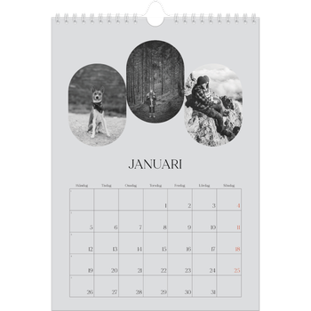 Fotokalender A4 Enkel — Den öppna vägen