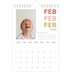 Fotokalender A5 Enkel — Färgglada typsnitt [Februari]