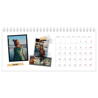 Skrivbordskalendrar — Scrapbook stil [Januari]