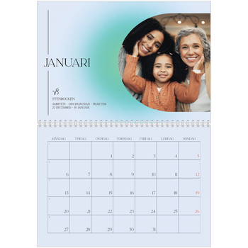 Fotokalender A3 Klassisk — Stjärnteckens färger