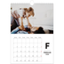 Fotokalender A4 Enkel (20 x 30 cm) — Bokstav i fokus [Februari]