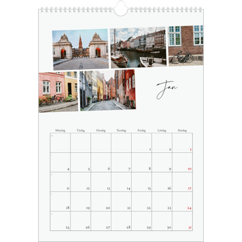 Fotokalender A3 Enkel — Stadssemester (vit)