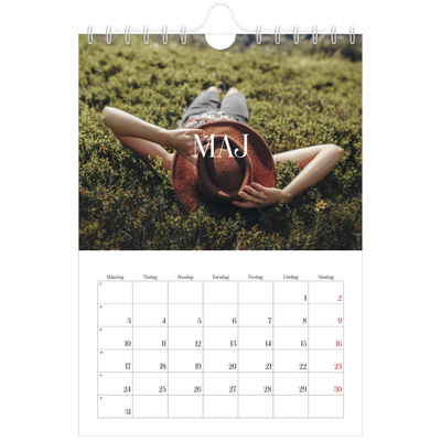 Fotokalender A5 Enkel — Oändlig flykt [Maj]