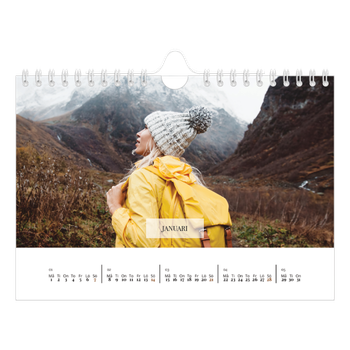 Fotokalender A5 Enkel — Klassisk kalender