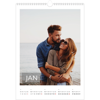 Fotokalender A3 Enkel — Stor dato