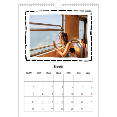 A3 Årskalender — Albumögonblick [Februari]