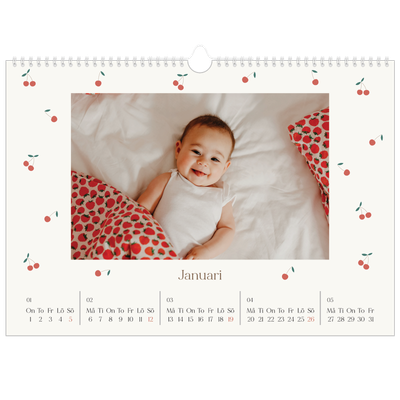Fotokalender A3 Enkel — Körsbärslycka [Januari]
