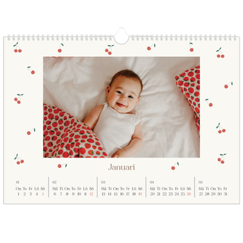 Fotokalender A3 Enkel — Körsbärslycka