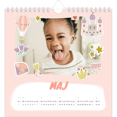 Årskalender kvadratisk — Magisk regnbåge [omslag]