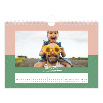 Fotokalender A5 Enkel — Färg och mönster