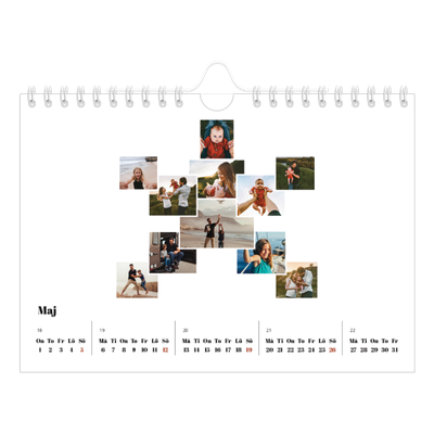 Fotokalender A5 Enkel — Collage shapes [omslag]
