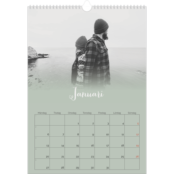 Fotokalender A3 Enkel — Grön dimma